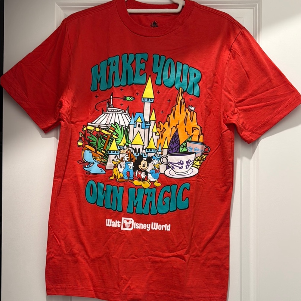 Disney Red and Blue Short Sleeve Tee Make Your Own Magic